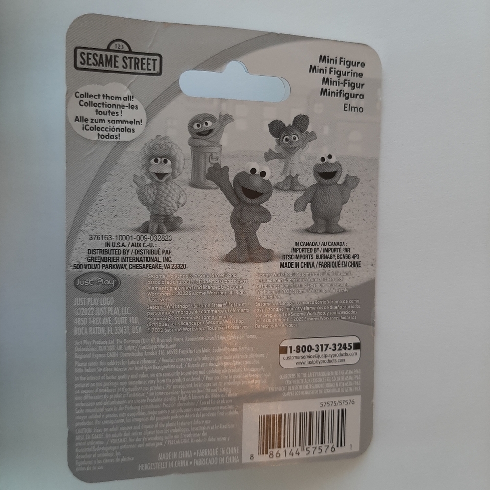 Sesame Street Mini Figures Set of 5 Big Bird Elmo Oscar Cookie Monster Abby - Picture 11 of 12